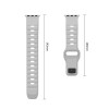 Tech-Protect Silicone Line Apple Watch 8 / 9 / 10 / 11 / 12 / SE / Ultra 44/45/46/49 mm rihm, Lunar Grey
