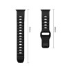 Tech-Protect Silicone Line Apple Watch 8 / 9 / 10 / 11 / 12 / SE / Ultra 44/45/46/49 mm rihm, must