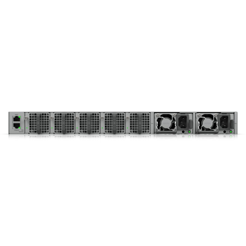 Ubiquiti UniFi Switch 32x QSFP28 100 Gbit, hallatav, 19" rack-kinnitatav, 1,3" puuteekraan