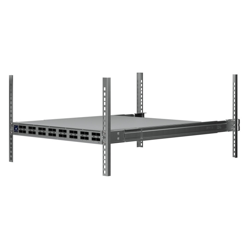 Ubiquiti UniFi Switch 32x QSFP28 100 Gbit, hallatav, 19" rack-kinnitatav, 1,3" puuteekraan