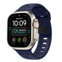 Tech-Protect Silicone Line Apple Watch 8 / 9 / 10 / 11 / 12 / SE / Ultra 44/45/46/49 mm rihm, Atlantic Blue