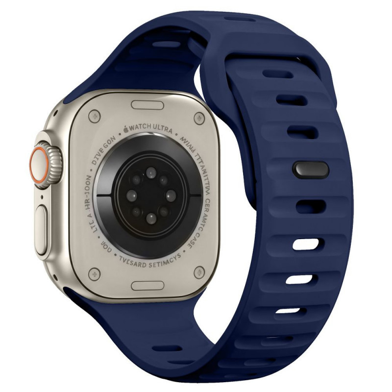 Tech-Protect Silicone Line Apple Watch 8 / 9 / 10 / 11 / 12 / SE / Ultra 44/45/46/49 mm rihm, Atlantic Blue