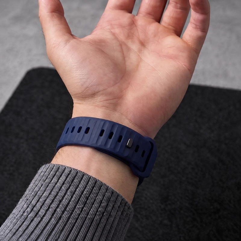 Tech-Protect Silicone Line Apple Watch 8 / 9 / 10 / 11 / 12 / SE / Ultra 44/45/46/49 mm rihm, Atlantic Blue