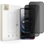 Tech-Protect Anti Spy Glass Pro+ privaatsusklaas karastatud klaas Apple iPhone 17e / 16e / 14 / 13 Pro / 13 jaoks (2 tk), must