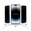 Tech-Protect Anti Spy Glass Pro+ privaatsusklaas karastatud klaas Apple iPhone 17e / 16e / 14 / 13 Pro / 13 jaoks (2 tk), must