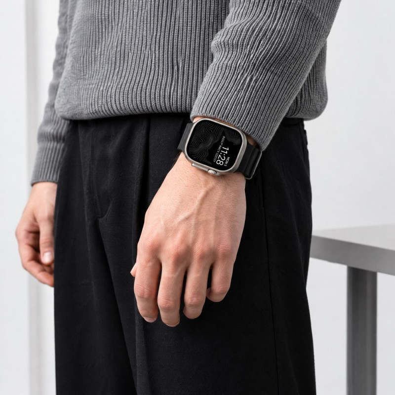 Tech-Protect Motion Apple Watch 8 / 9 / 10 / 11 / 12 / SE / Ultra 44/45/46/49 mm rihm, must