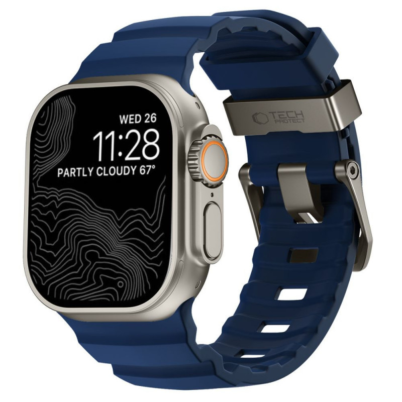 Tech-Protect Motion Apple Watch 8 / 9 / 10 / 11 / 12 / SE / Ultra 44/45/46/49 mm rihm, Nautical Blue