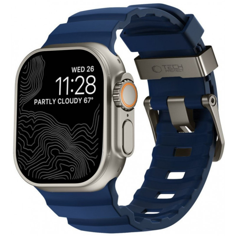 Tech-Protect Motion Apple Watch 8 / 9 / 10 / 11 / 12 / SE / Ultra 44/45/46/49 mm rihm, Nautical Blue