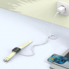 Tech-Protect MC02 UltraBoost magnetlaadija USB-A kaabel 100 cm Apple Watchile, valge