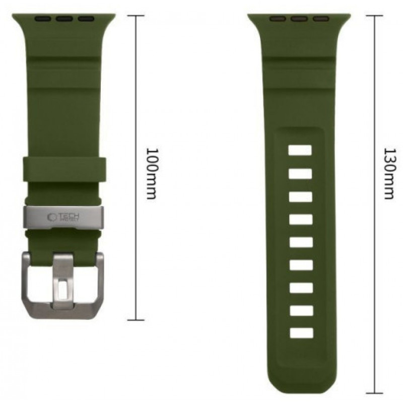 Tech-Protect Motion Apple Watch 8 / 9 / 10 / 11 / 12 / SE / Ultra 44/45/46/49 mm rihm, Tactical Green
