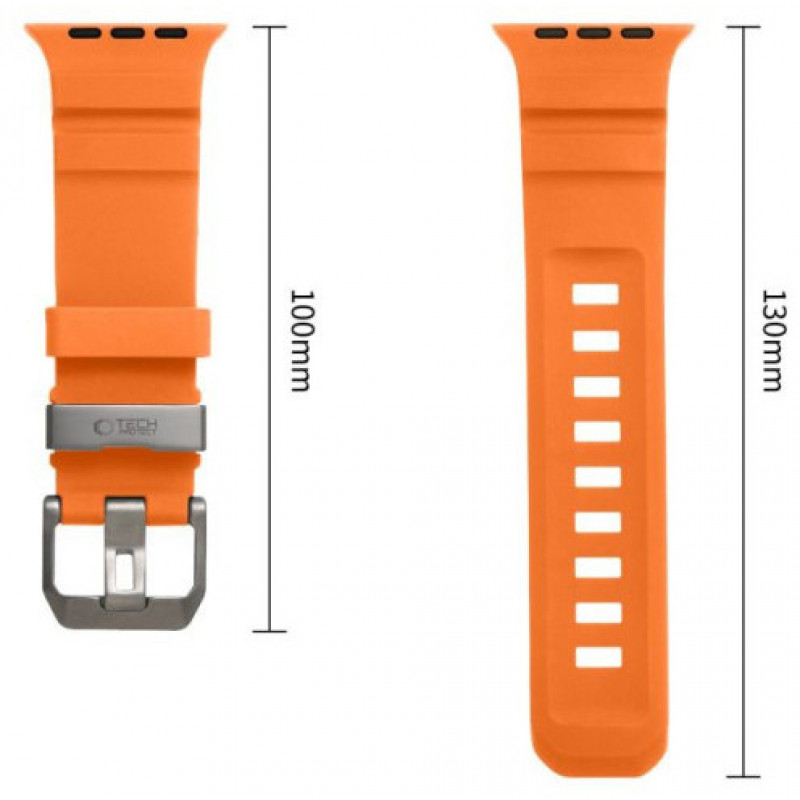 Tech-Protect Motion Apple Watch 8 / 9 / 10 / 11 / 12 / SE / Ultra 44/45/46/49 mm rihm, Signal Orange