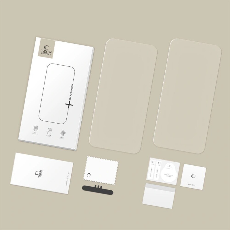 Tech-Protect Hydroflex Fit+ hüdrogeelkile Xiaomi Redmi Note 15 Pro+ Plus 5G / POCO M8 Pro jaoks (2 tk), läbipaistev