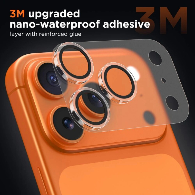 Tech-Protect Camfull Fit+ kaamerakate Apple iPhone 17 Pro jaoks, mati läbipaistev