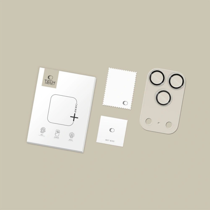Tech-Protect Camfull Fit+ kaamerakate Apple iPhone 17 Pro jaoks, mati läbipaistev