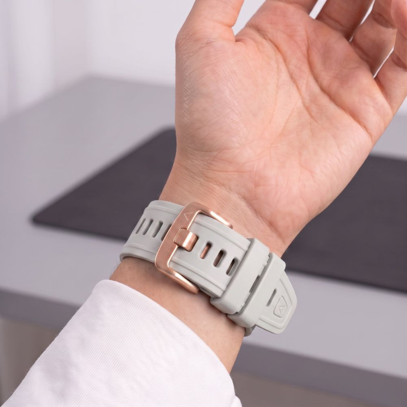 Tech-Protect silikoonist kellarihm Garmin Fenix 5s / 5s Plus / 6s / 6s Pro / 7s / 8 / 9 / 9 Pro 43 mm, Fog Grey