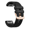 Tech-Protect silikoonist kellarihm Garmin Fenix 5s / 5s Plus / 6s / 6s Pro / 7s / 8 / 9 / 9 Pro 43 mm, must