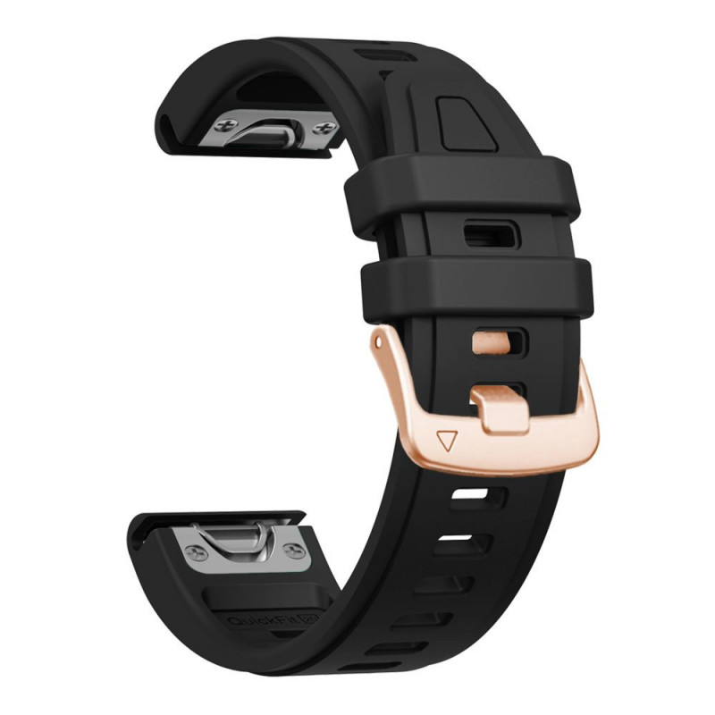 Tech-Protect silikoonist kellarihm Garmin Fenix 5s / 5s Plus / 6s / 6s Pro / 7s / 8 / 9 / 9 Pro 43 mm, must