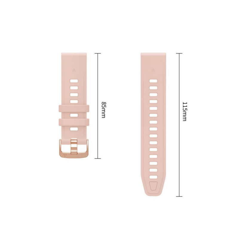 Tech-Protect silikoonist kellarihm Garmin Fenix 5s / 5s Plus / 6s / 6s Pro / 7s / 8 / 9 / 9 Pro 43 mm jaoks, Powder Pink