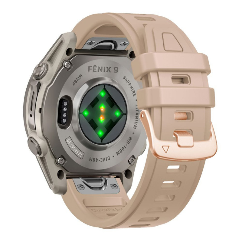 Tech-Protect silikoonist kellarihm Garmin Fenix 5s / 5s Plus / 6s / 6s Pro / 7s / 8 / 9 / 9 Pro 43 mm, pähkel