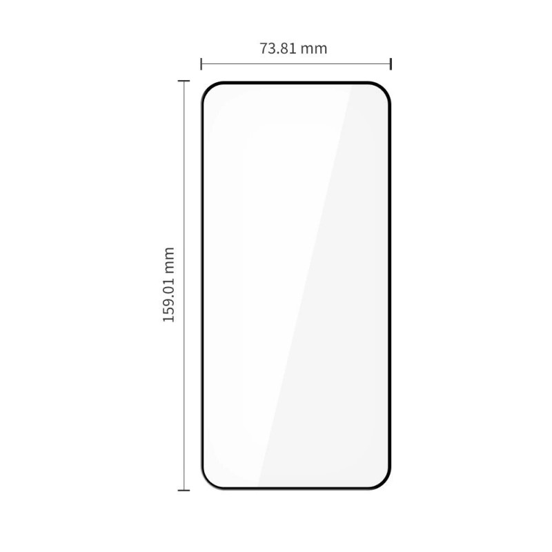 Tech-Protect Glass Fit+ karastatud klaas Xiaomi Redmi Note 15 Pro 5G jaoks (2 tk), must