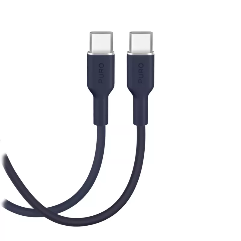 Puro Icon 60W USB-C - USB-C kaabel 1,5 m, tumesinine