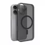 Puro Daylight MagSafe-iga ühilduv silikoonkate iPhone 17-le, poolläbipaistev must