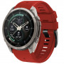 Tech-Protect silikoonist kellarihm Garmin Fenix 5 / 6 / 6 Pro / 7 / 8 / 8 Pro / E / 9 / 9 Pro 47 mm jaoks, Crimson Red