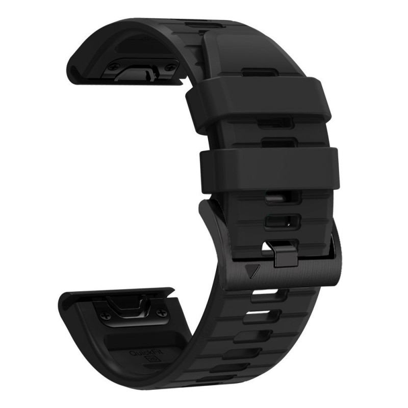 Tech-Protect silikoonist kellarihm Garmin Fenix 5 / 6 / 6 Pro / 7 / 8 / 8 Pro / E / 9 / 9 Pro 47 mm jaoks, Obsidian Black