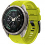 Tech-Protect silikoonist kellarihm Garmin Fenix 5 / 6 / 6 Pro / 7 / 8 / 8 Pro / E / 9 / 9 Pro 51 mm jaoks, Volt Lime