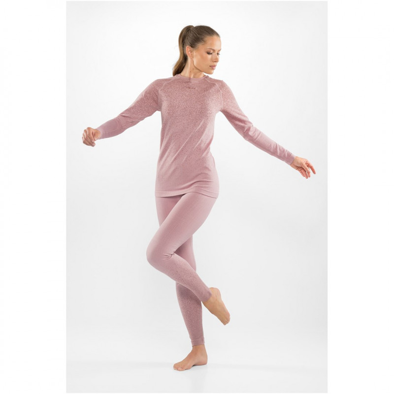 Viking Altis Lady Set naiste meriinovillane aluskihtkomplekt, roosa, L