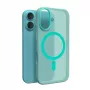 Puro Daylight MagSafe silikoonkate iPhone 16-le, roheline