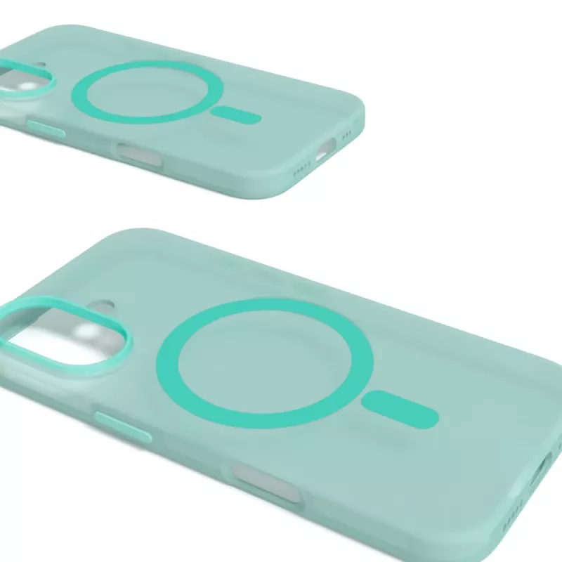 Puro Daylight MagSafe silikoonkate iPhone 16-le, roheline