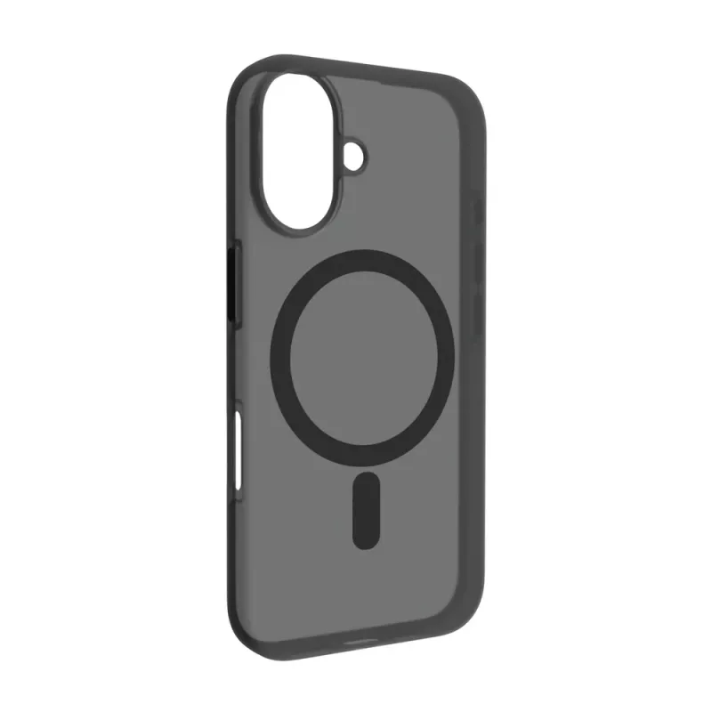 Puro Daylight MagSafe silikoonkate iPhone 16 Plus-le, must