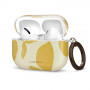 Tech-Protect Lamano ümbris Apple AirPods Pro 3 jaoks karabiiniga, Lemon Haze (kollane ja valge)