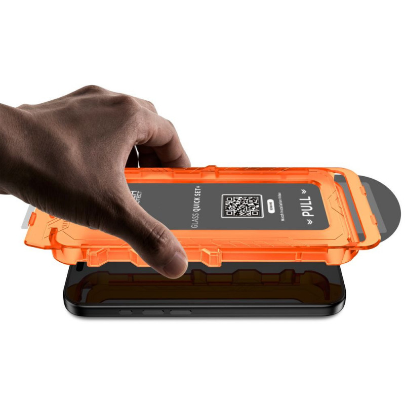 Tech-Protect Quick Set+ karastatud klaas Apple iPhone 17 Pro / 18 Pro jaoks, must (2 tk)