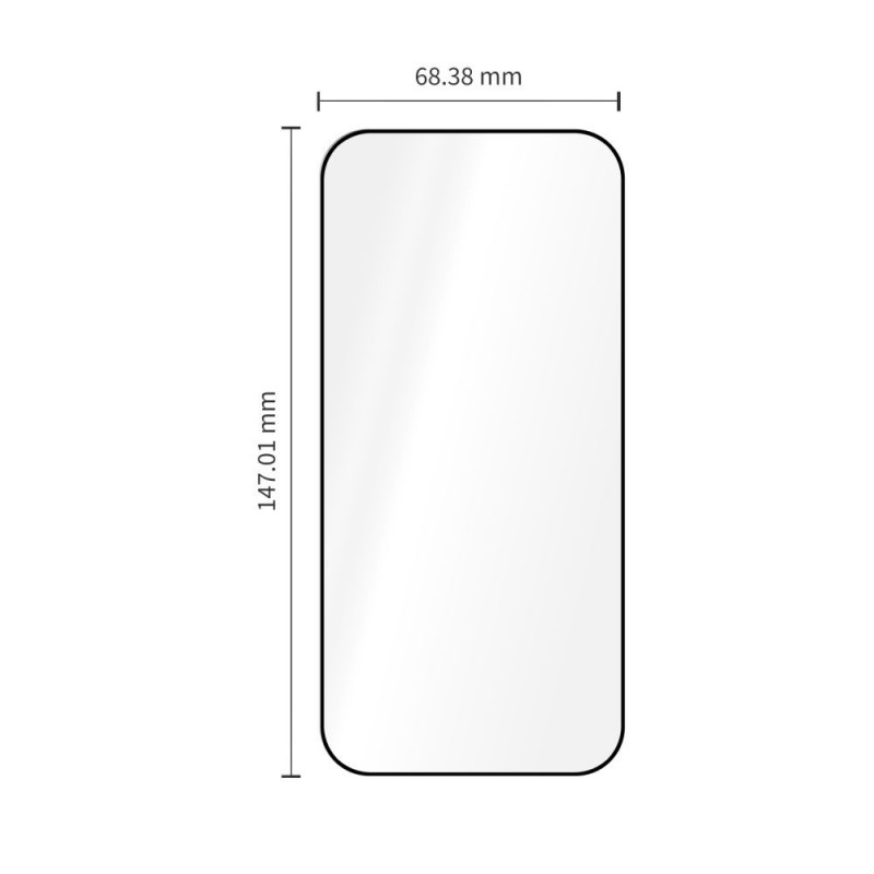 Tech-Protect Quick Set+ karastatud klaas Apple iPhone 17 Pro / 18 Pro jaoks, must (2 tk)