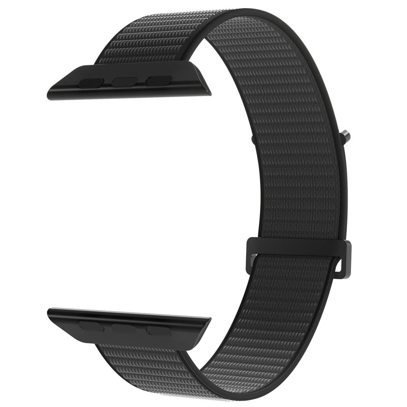 Puro nailonsportrihm PUR643 Apple Watch 40/41/42 mm jaoks, must