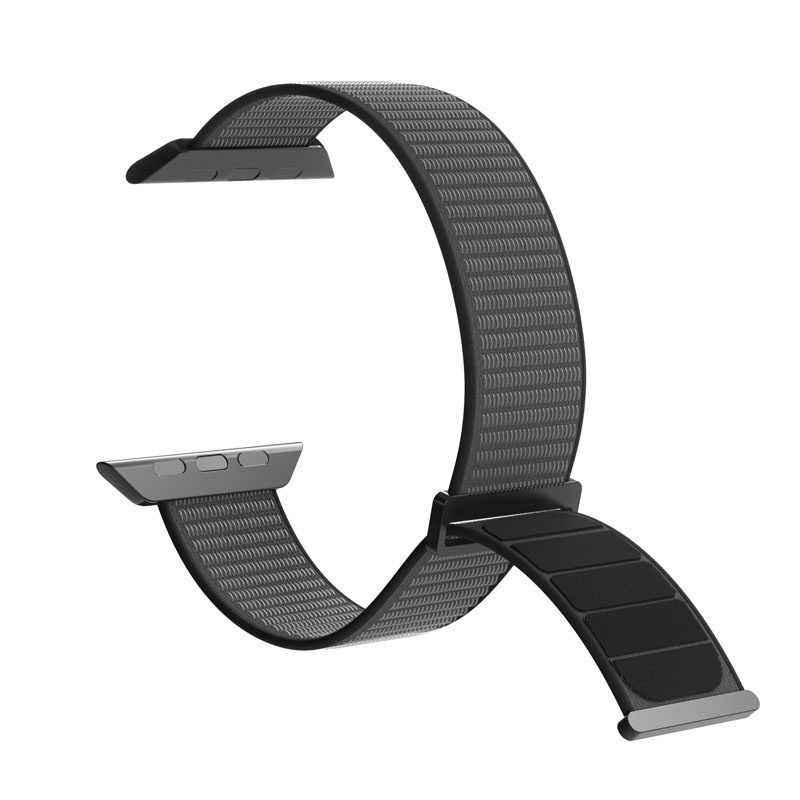 Puro nailonsportrihm PUR643 Apple Watch 40/41/42 mm jaoks, must