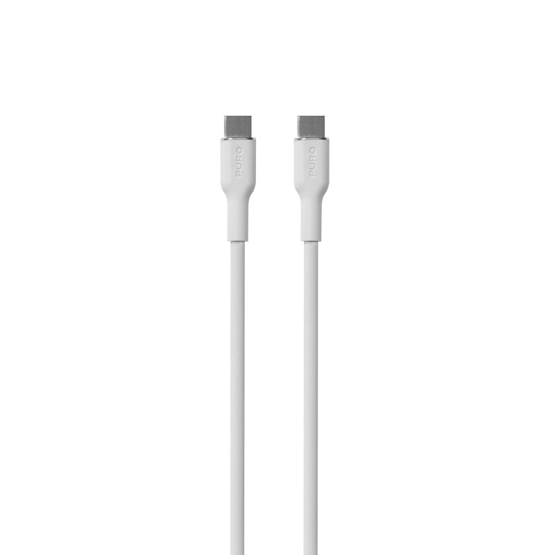Puro ICON Soft USB-C - USB-C kaabel PUR671, 1,5 m, valge
