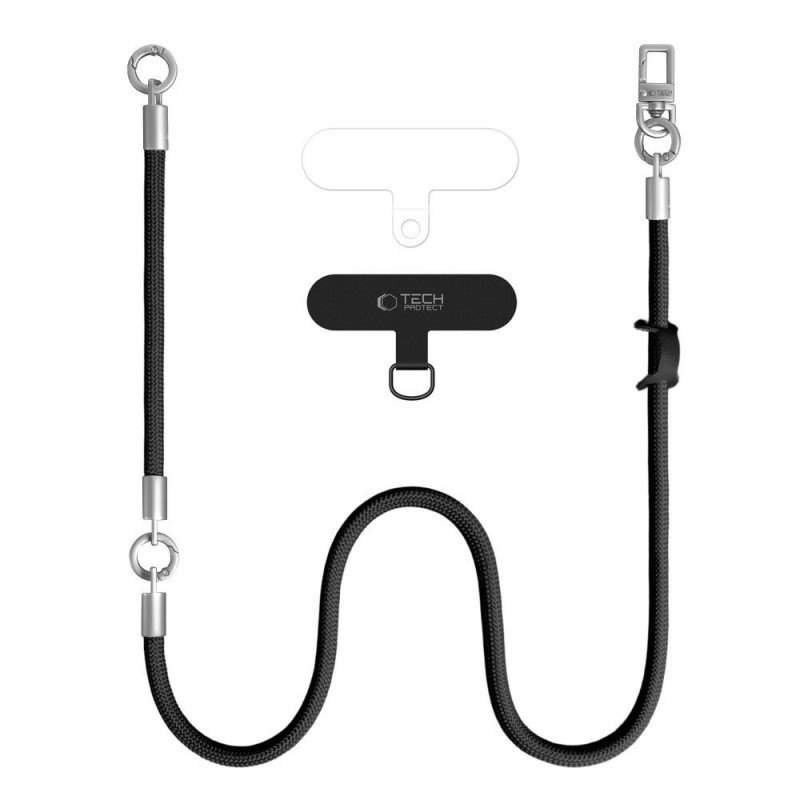 Tech-Protect C10S Rope ristkeha- ja randmepaela komplekt, must/titaan