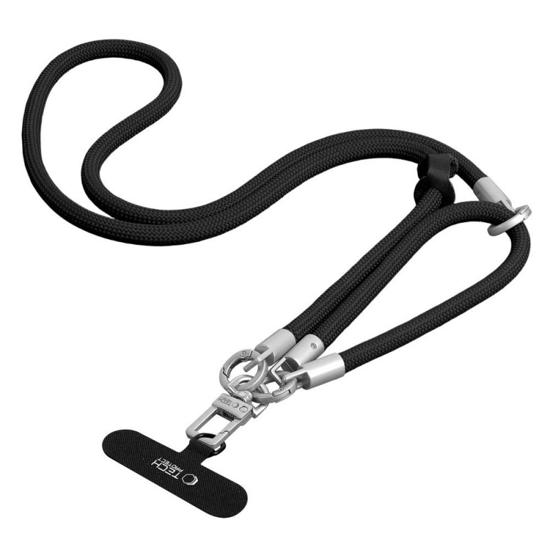 Tech-Protect C10S Rope ristkeha- ja randmepaela komplekt, must/titaan