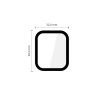 Tech-Protect Glass Flex+ hübriidklaas Apple Watch 4 / 5 / 6 / SE 1 / 2 / 3 40 mm jaoks, must (2 tk)
