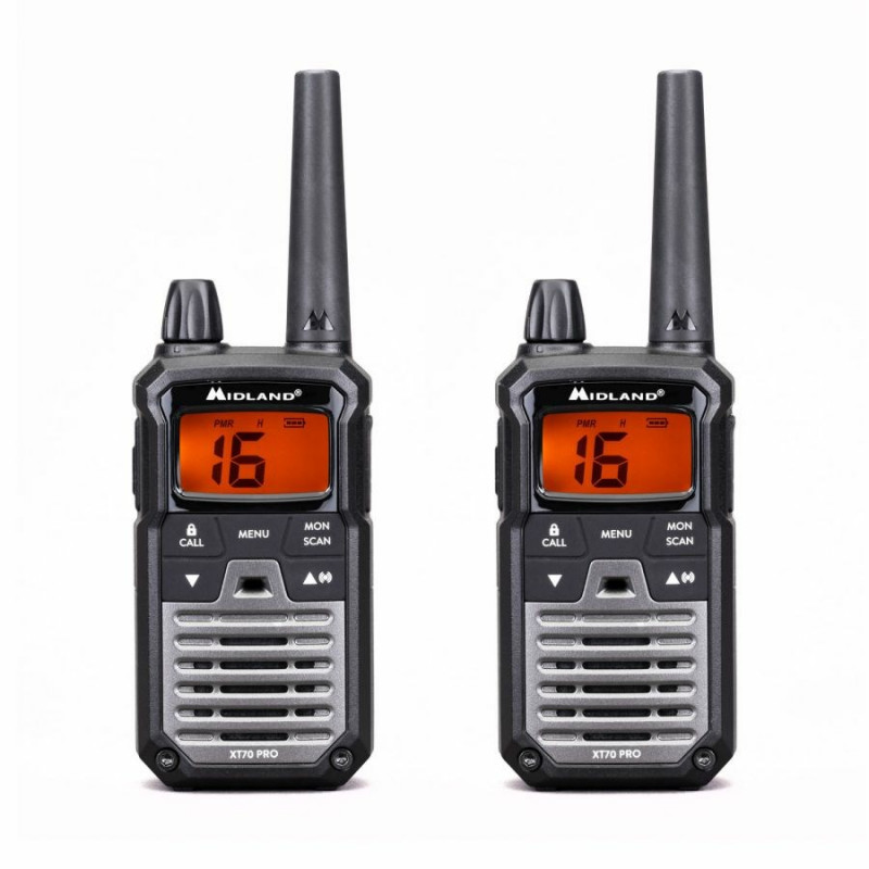 Midland XT70 Pro Duo kõneraadio, must