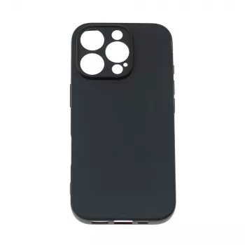 Hurtel pehme ümbris iPhone 16 Pro Max-le, must