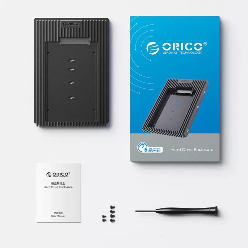 Orico D2SS-6G kõvakettaadapter 2.5" kuni 3.5", SATA III, must