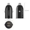 Orico MiniRing MR-30-2C 30W 2x USB-C autolaadija, must