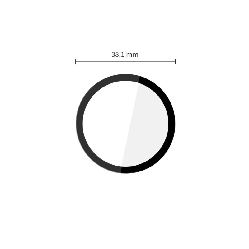 Tech-Protect Glass Flex+ hübriidklaas Garmin Venu 4 41 mm jaoks, must (2 tk)