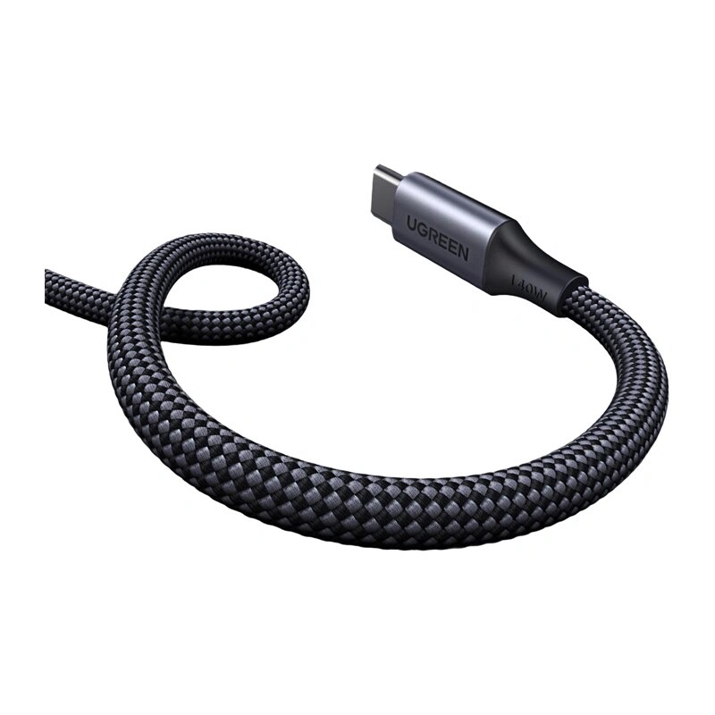 UGREEN L533 2in1 USB-C kaabel, USB-C 2x USB-C PD 140W, 2 m, must