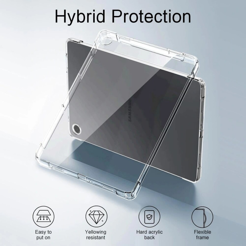 Tech-Protect FlexAir tahvelarvuti ümbris Samsung Galaxy Tab A9+ / A11+ 11.0 jaoks (X210 / X215 / X216 / X230 / X235 / X236), läbipaistev