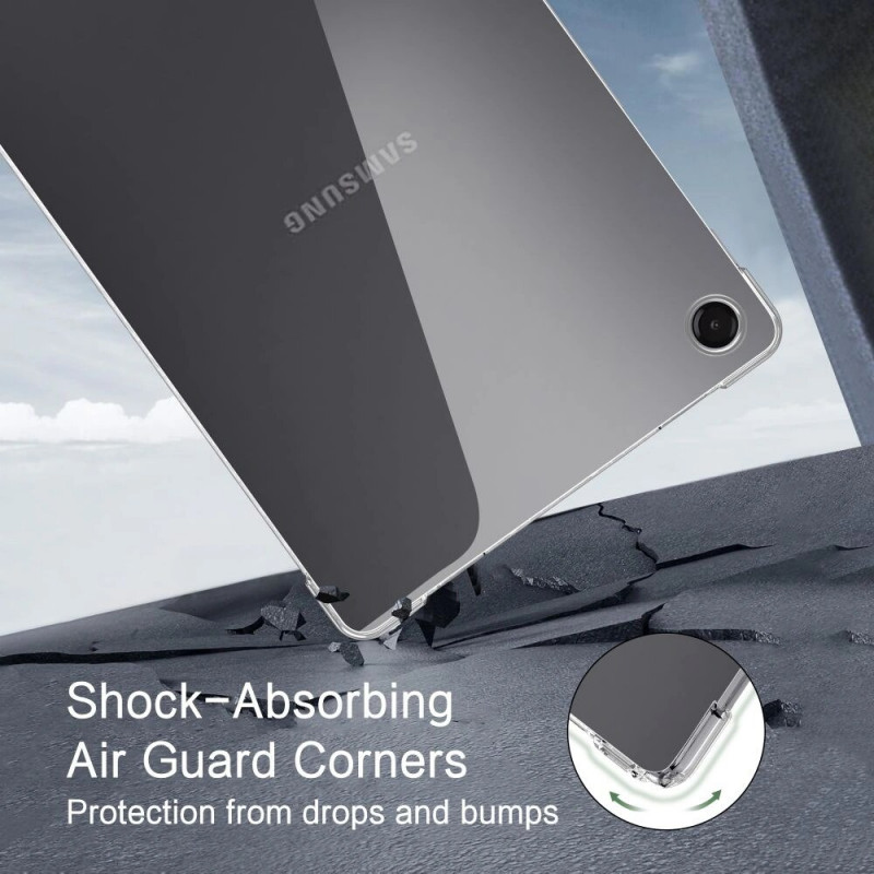 Tech-Protect FlexAir tahvelarvuti ümbris Samsung Galaxy Tab A9+ / A11+ 11.0 jaoks (X210 / X215 / X216 / X230 / X235 / X236), läbipaistev